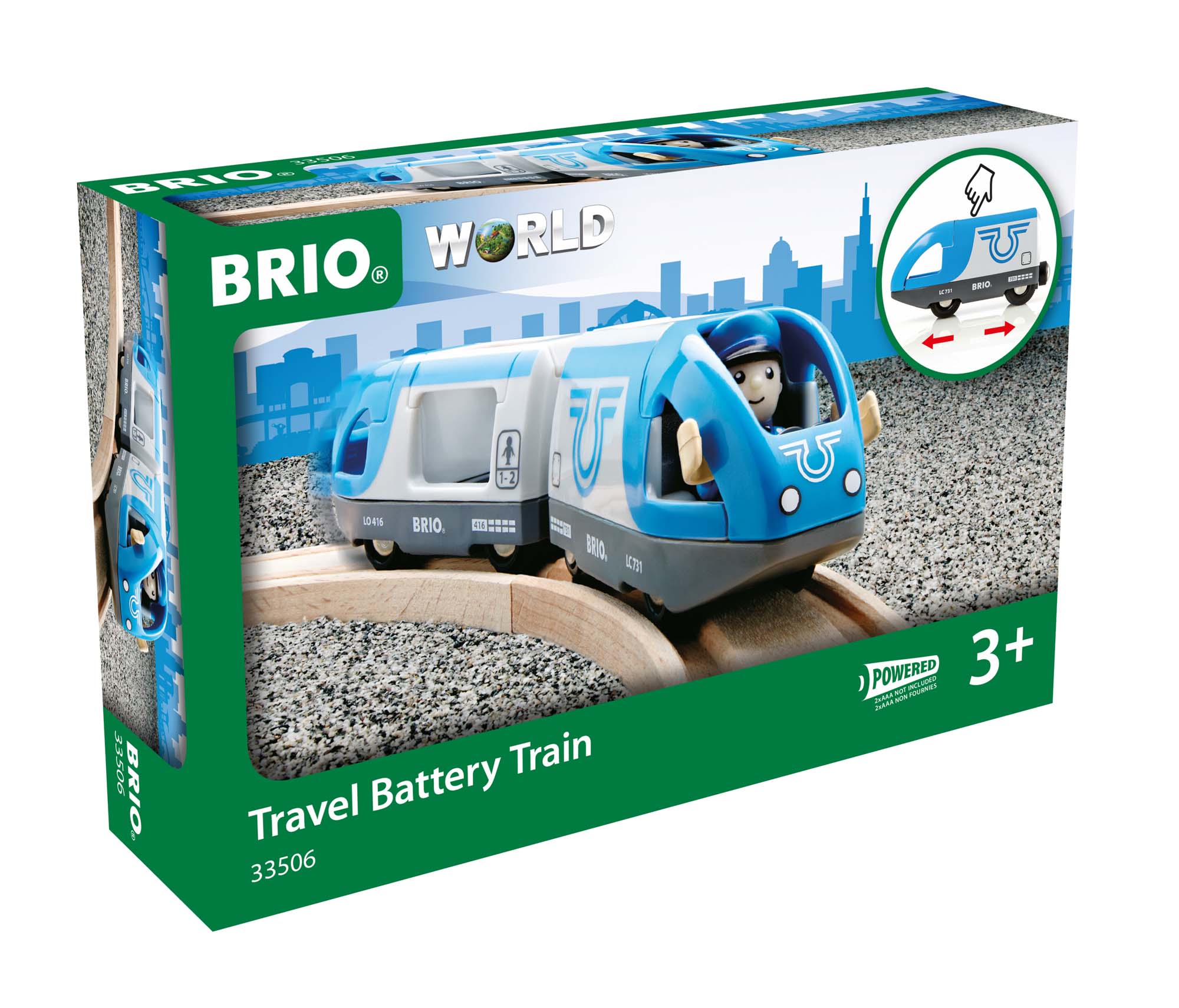 BRIO 33506 Tren de viaje con pilas