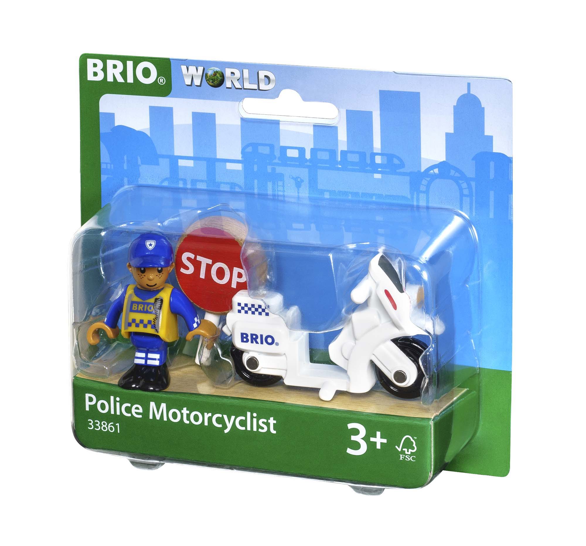 BRIO 33861 Motocicleta de policía