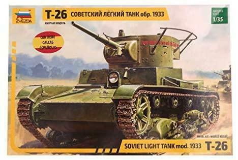 Zvezda 3538 Soviet light tank T-26 mod.1933