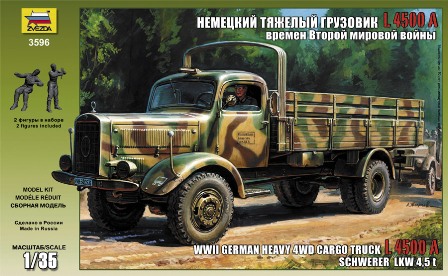 Zvezda 3596 Heavy German Cargo Truck L 4500 S