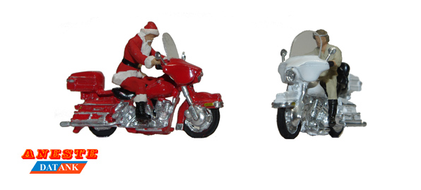 Aneste 4089 Moto Harley Papá Noel y rocker