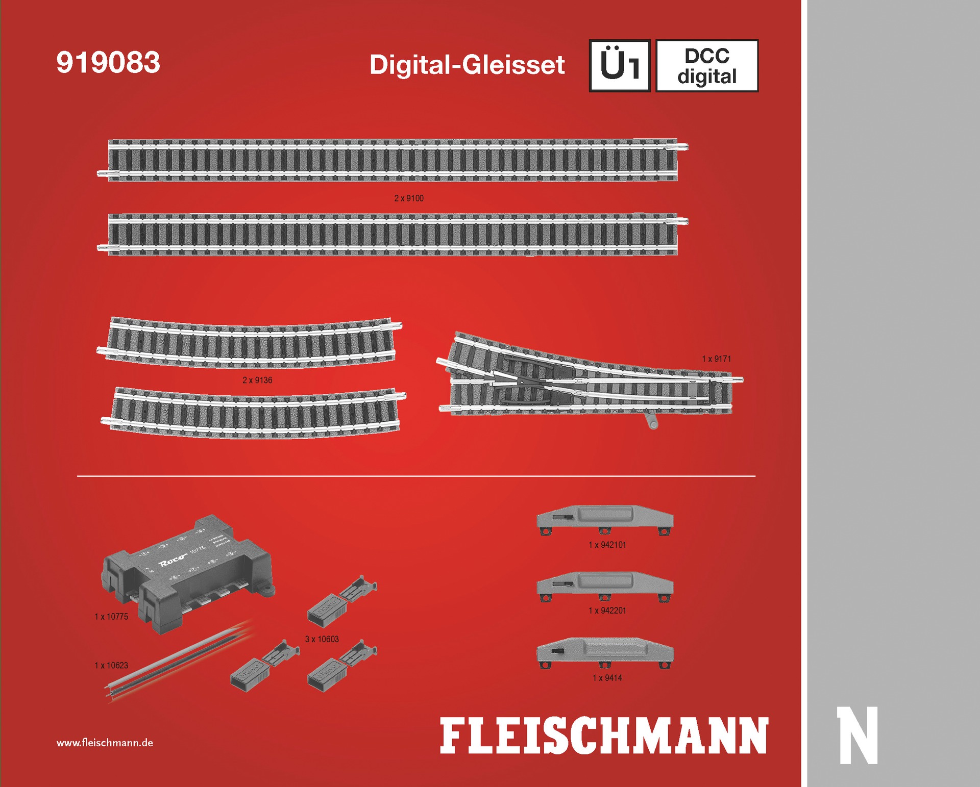 Fleischmann 919083 Ampliación Digital Ü1