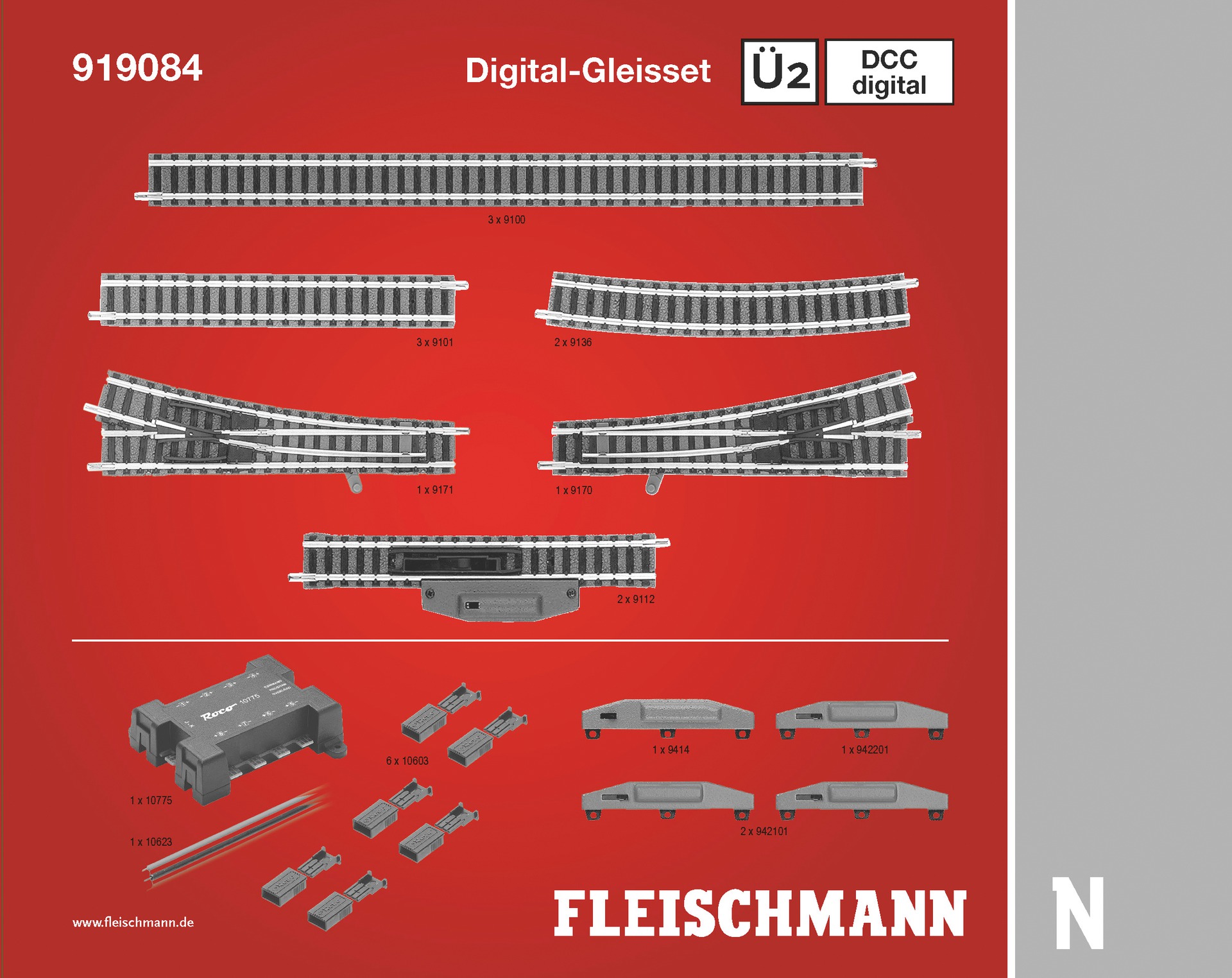 Fleischmann 919084 Ampliación Digital Ü2