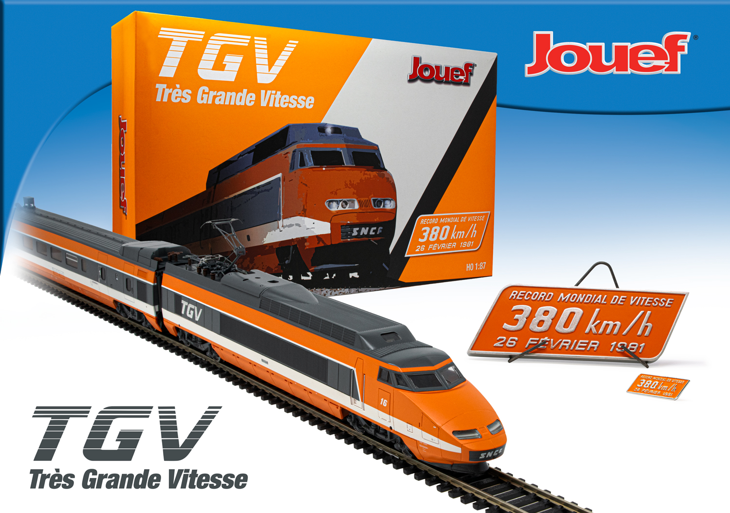 Jouef HJ2412 TGV Sud-Est,  "Récord 380 km/h"